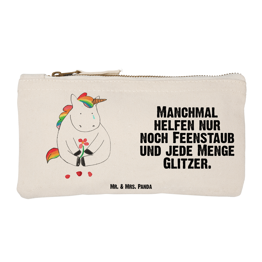 Schminktasche Einhorn Traurig Schminktasche, Kosmetiktasche, Kosmetikbeutel, Stiftemäppchen, Etui, Federmappe, Makeup, XXL, Schminketui, Kosmetiketui, Schlamperetui, Einhorn, Einhörner, Einhorn Deko, Pegasus, Unicorn, Glitzer, Trösten. Freundschaft, Freunde, Liebe, Trauer, Grußkarte, Blume