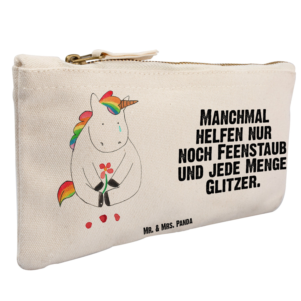 Schminktasche Einhorn Traurig Schminktasche, Kosmetiktasche, Kosmetikbeutel, Stiftemäppchen, Etui, Federmappe, Makeup, XXL, Schminketui, Kosmetiketui, Schlamperetui, Einhorn, Einhörner, Einhorn Deko, Pegasus, Unicorn, Glitzer, Trösten. Freundschaft, Freunde, Liebe, Trauer, Grußkarte, Blume