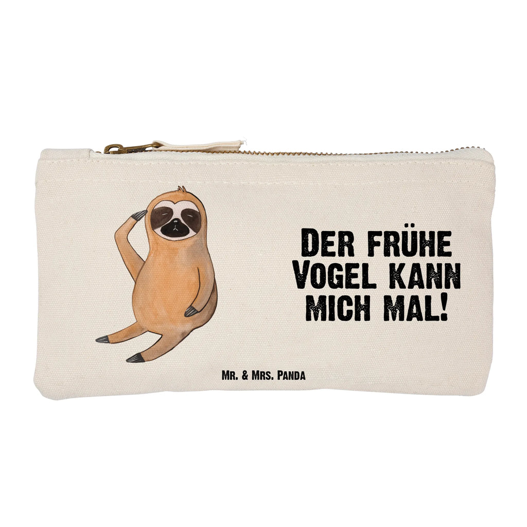 Schminktasche Faultier Vogel Schminktasche, Kosmetiktasche, Kosmetikbeutel, Stiftemäppchen, Etui, Federmappe, Makeup, XXL, Schminketui, Kosmetiketui, Schlamperetui, Faultier, Faultier Geschenk, Faultier Deko, Faultiere, faul, Lieblingstier, Spinner, früher Vogel, der frühe Vogel, Frühaufsteher, Morgenmuffel, Vogel, Faultierwelt