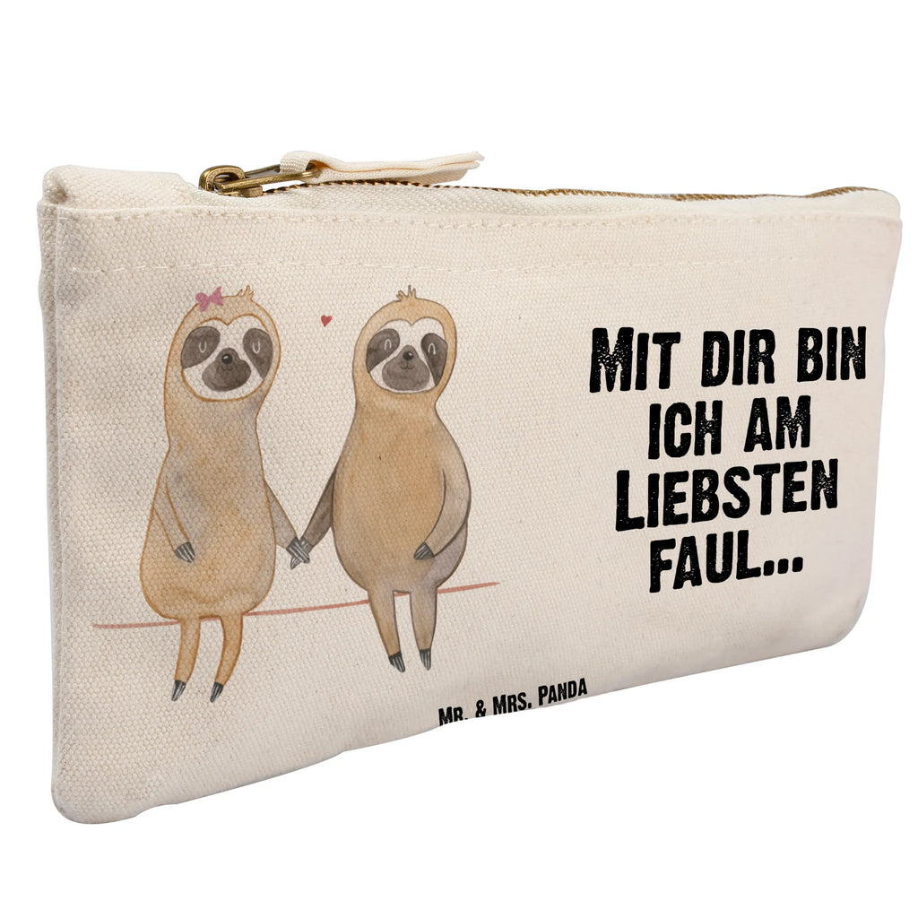 Schminktasche Faultier Pärchen Schminktasche, Kosmetiktasche, Kosmetikbeutel, Stiftemäppchen, Etui, Federmappe, Makeup, XXL, Schminketui, Kosmetiketui, Schlamperetui, Faultier, Faultier Geschenk, Faultier Deko, Faultiere, faul, Lieblingstier, Liebe, Liebespaar, Faultierliebe, Faultierpärchen, verliebt, verlobt, gemeinsam, relaxen, Pärchen, Beziehung, Langsamkeit