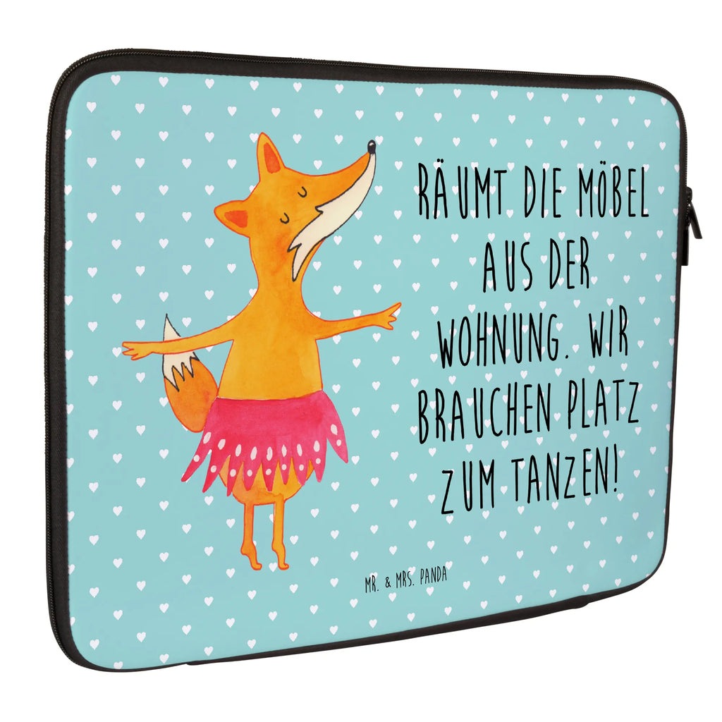 Notebook Tasche Fuchs Ballerina Notebook Tasche, Laptop, Computertasche, Tasche, Notebook-Tasche, Notebook-Reisehülle, Notebook Schutz, Fuchs, Fuchs Spruch, Füchse, Füchsin, Ballerina, Ballett, Tänzerin, Tanzen, Party, Einladung, Geburtstag