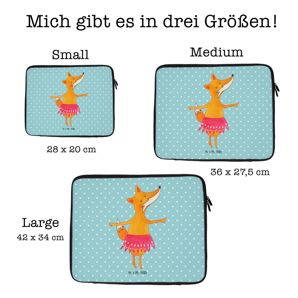 Notebook Tasche Fuchs Ballerina Notebook Tasche, Laptop, Computertasche, Tasche, Notebook-Tasche, Notebook-Reisehülle, Notebook Schutz, Fuchs, Fuchs Spruch, Füchse, Füchsin, Ballerina, Ballett, Tänzerin, Tanzen, Party, Einladung, Geburtstag