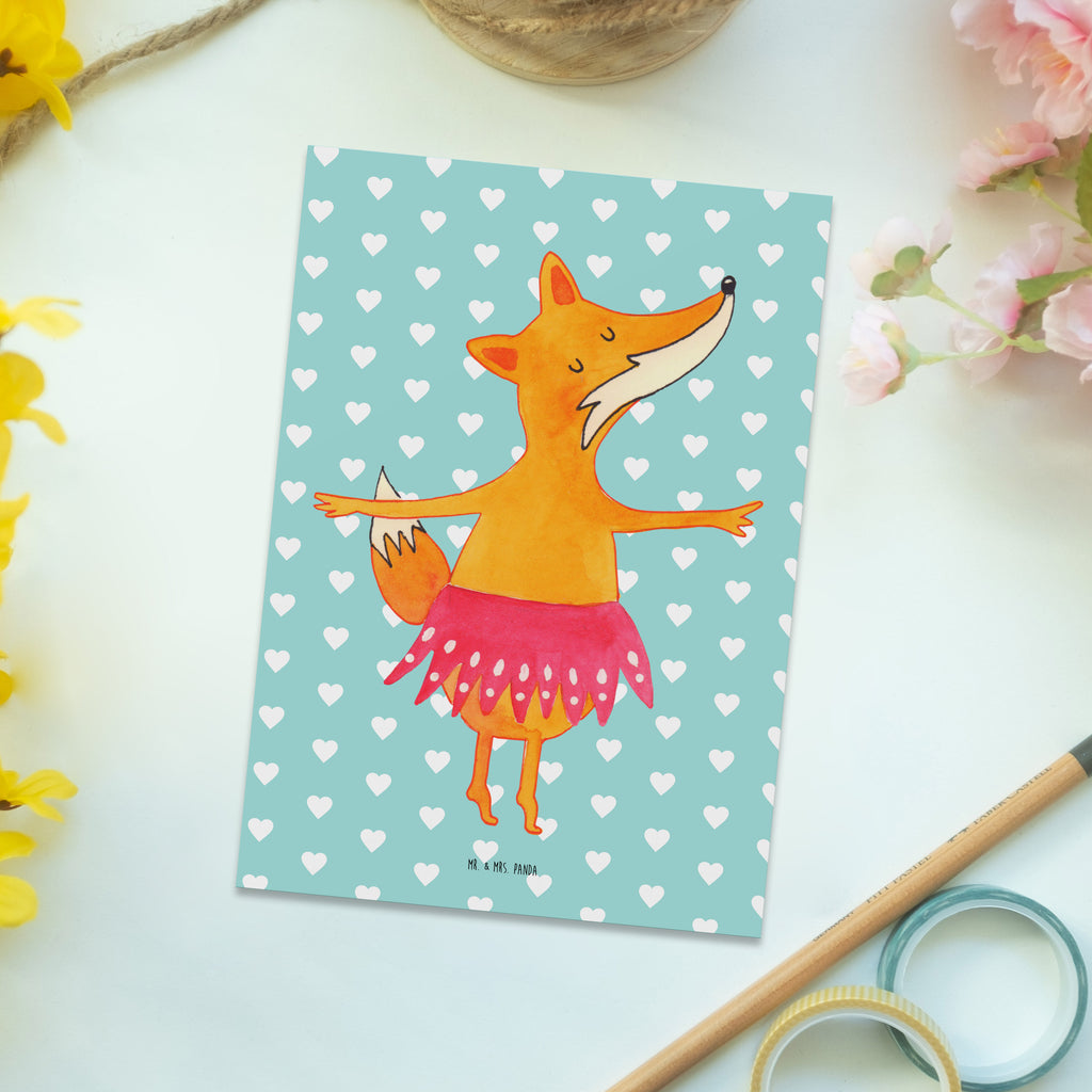 Postkarte Fuchs Ballerina Postkarte, Karte, Geschenkkarte, Grußkarte, Einladung, Ansichtskarte, Geburtstagskarte, Einladungskarte, Dankeskarte, Ansichtskarten, Einladung Geburtstag, Einladungskarten Geburtstag, Fuchs, Fuchs Spruch, Füchse, Füchsin, Ballerina, Ballett, Tänzerin, Tanzen, Party, Geburtstag