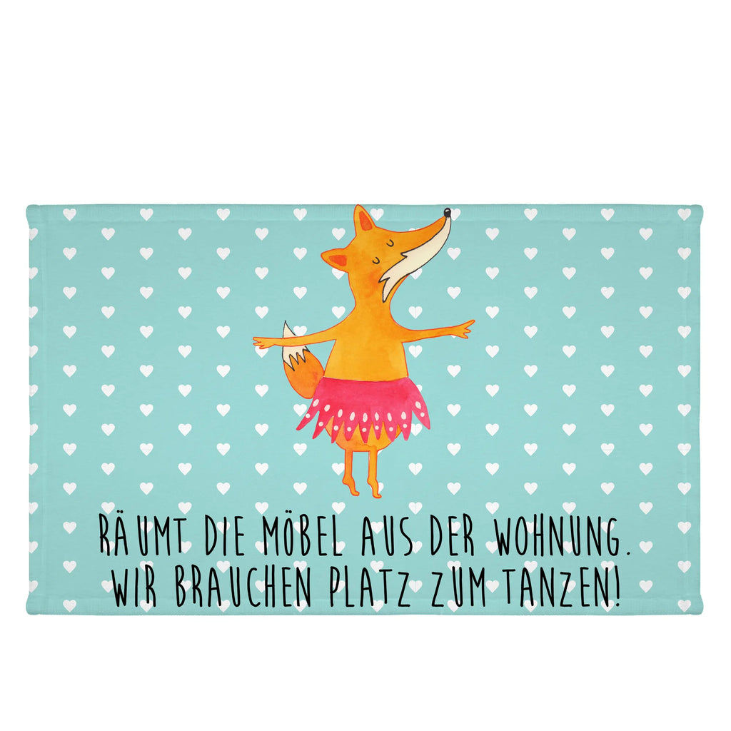 Handtuch Fuchs Ballerina Handtuch, Badehandtuch, Badezimmer, Handtücher, groß, Kinder, Baby, Fuchs, Fuchs Spruch, Füchse, Füchsin, Ballerina, Ballett, Tänzerin, Tanzen, Party, Einladung, Geburtstag