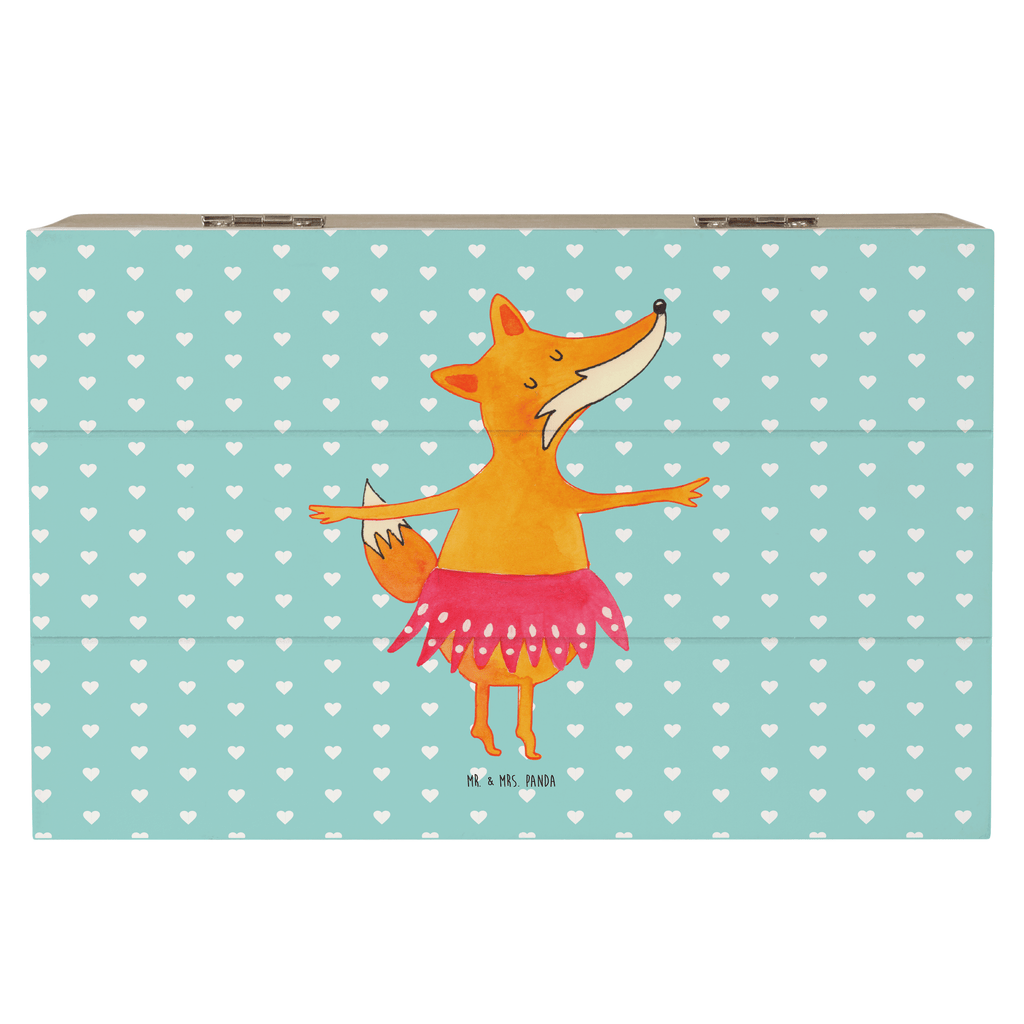 Holzkiste Fuchs Ballerina Holzkiste, Kiste, Schatzkiste, Truhe, Schatulle, XXL, Erinnerungsbox, Erinnerungskiste, Dekokiste, Aufbewahrungsbox, Geschenkbox, Geschenkdose, Fuchs, Fuchs Spruch, Füchse, Füchsin, Ballerina, Ballett, Tänzerin, Tanzen, Party, Einladung, Geburtstag