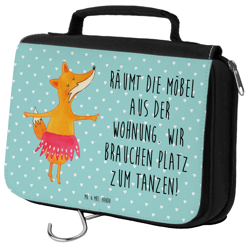 Kulturbeutel Fuchs Ballerina Kulturbeutel, Zum Aufhängen, Waschtasche, Kosmetiktasche, Damen, Herren, Aufbewahrungstasche, Schminktasche, Kosmetikbeutel, Organizer, Kulturtasche, Schminkutensil, Fuchs, Fuchs Spruch, Füchse, Füchsin, Ballerina, Ballett, Tänzerin, Tanzen, Party, Einladung, Geburtstag