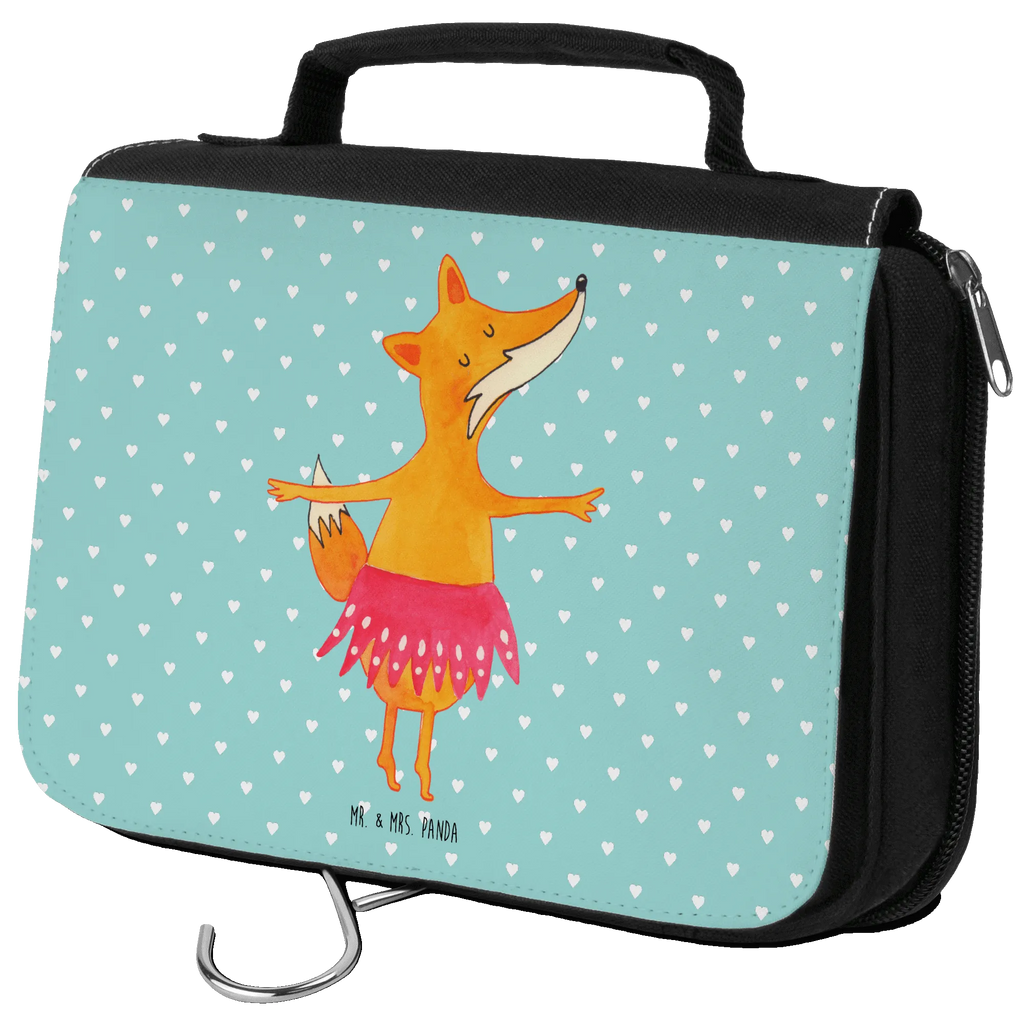 Kulturbeutel Fuchs Ballerina Kulturbeutel, Zum Aufhängen, Waschtasche, Kosmetiktasche, Damen, Herren, Aufbewahrungstasche, Schminktasche, Kosmetikbeutel, Organizer, Kulturtasche, Schminkutensil, Fuchs, Fuchs Spruch, Füchse, Füchsin, Ballerina, Ballett, Tänzerin, Tanzen, Party, Einladung, Geburtstag