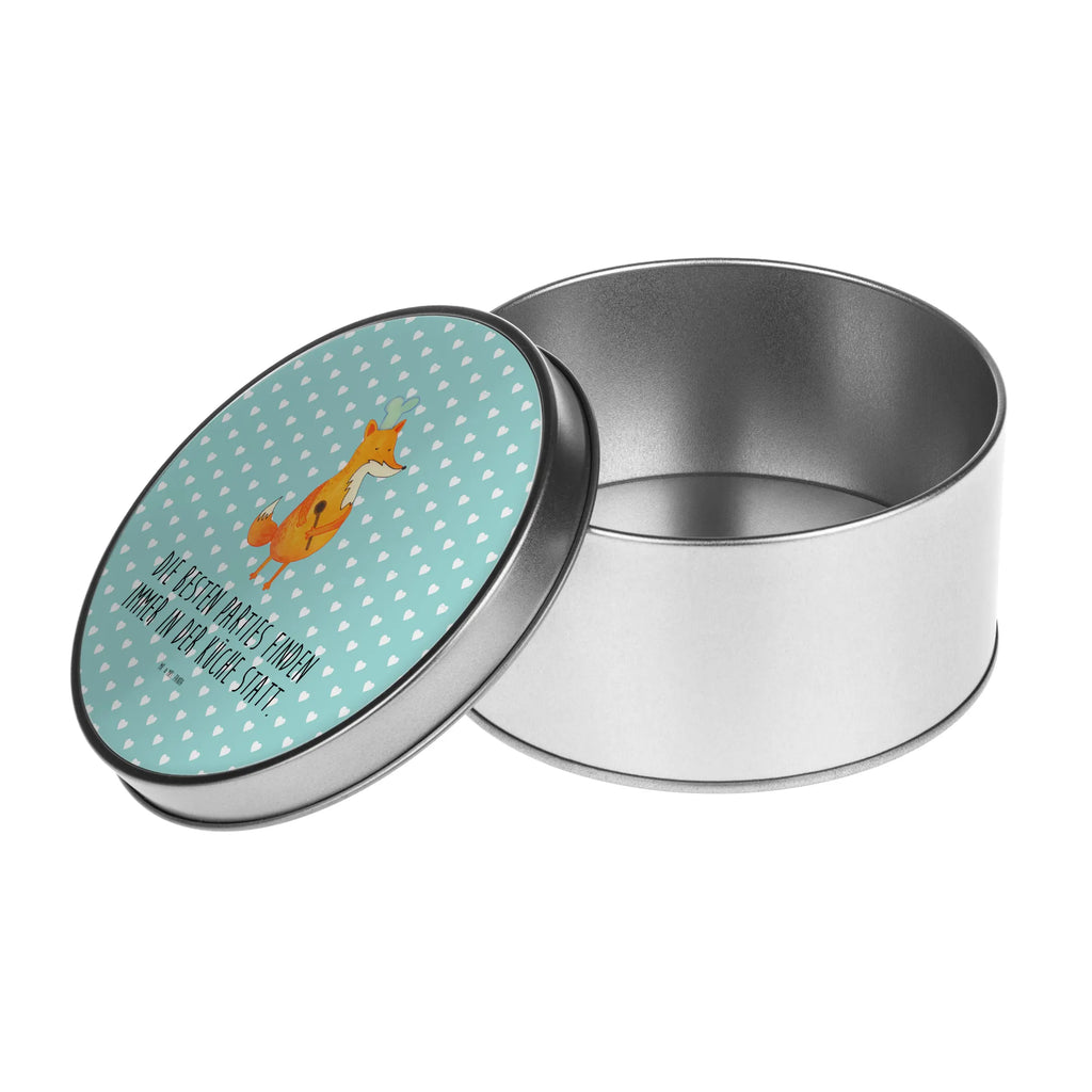 Blechdose rund Fuchs Koch Metalldose, Keksdose, Dose, Vorratsdose, Geschenkbox, Lunchbox, Aufbewahrungsbox, Vorratsdosen, Metallkiste, Metallbox, Metallboxen, Aufbewahrungskiste, Geschenkkiste, Blechdosen mit Deckel, Metallkiste mit Deckel, Vorratsdosen mit Deckel, Metall Dose, Fuchs, Füchse, Koch Geschenk, Küche Spruch, Küche Deko, Köche, Bäcker, Party Spruch, Spruch lustig, witzig