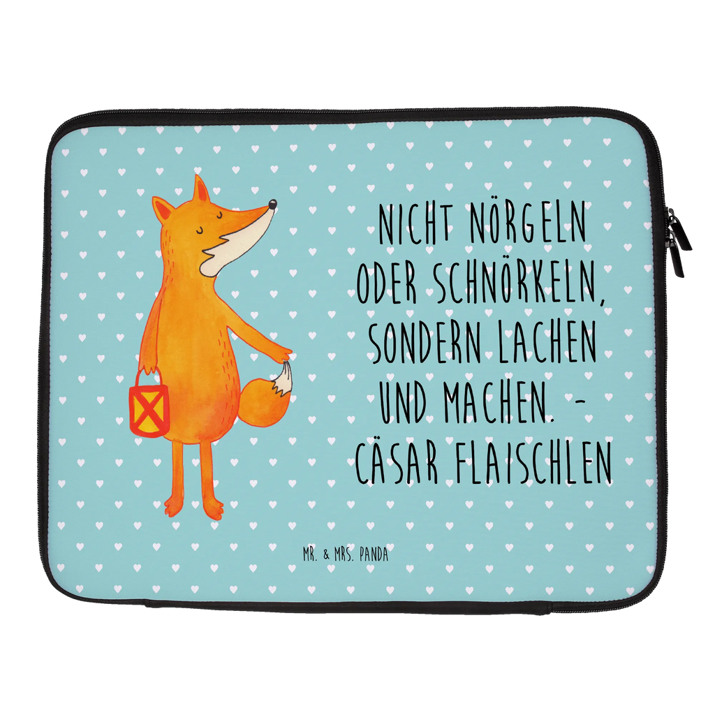 Notebook Tasche Fuchs Laterne Notebook Tasche, Laptop, Computertasche, Tasche, Notebook-Tasche, Notebook-Reisehülle, Notebook Schutz, Fuchs, Füchse, Spruch trösten, Liebeskummer Spruch, Laterne, Sankt Martin, Laternenumzug, Aufmuntern, Cäsar Otto Hugo Flaischlen