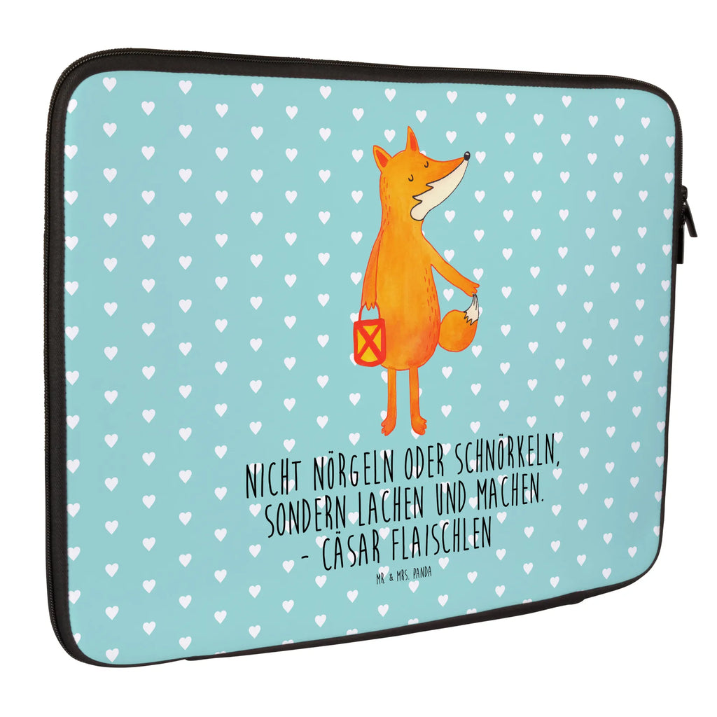 Notebook Tasche Fuchs Laterne Notebook Tasche, Laptop, Computertasche, Tasche, Notebook-Tasche, Notebook-Reisehülle, Notebook Schutz, Fuchs, Füchse, Spruch trösten, Liebeskummer Spruch, Laterne, Sankt Martin, Laternenumzug, Aufmuntern, Cäsar Otto Hugo Flaischlen