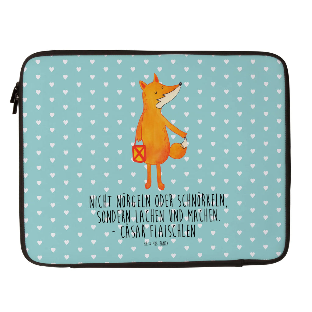 Notebook Tasche Fuchs Laterne Notebook Tasche, Laptop, Computertasche, Tasche, Notebook-Tasche, Notebook-Reisehülle, Notebook Schutz, Fuchs, Füchse, Spruch trösten, Liebeskummer Spruch, Laterne, Sankt Martin, Laternenumzug, Aufmuntern, Cäsar Otto Hugo Flaischlen