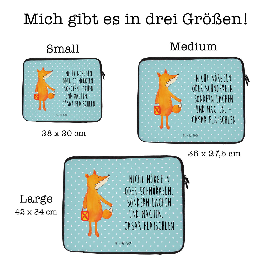 Notebook Tasche Fuchs Laterne Notebook Tasche, Laptop, Computertasche, Tasche, Notebook-Tasche, Notebook-Reisehülle, Notebook Schutz, Fuchs, Füchse, Spruch trösten, Liebeskummer Spruch, Laterne, Sankt Martin, Laternenumzug, Aufmuntern, Cäsar Otto Hugo Flaischlen