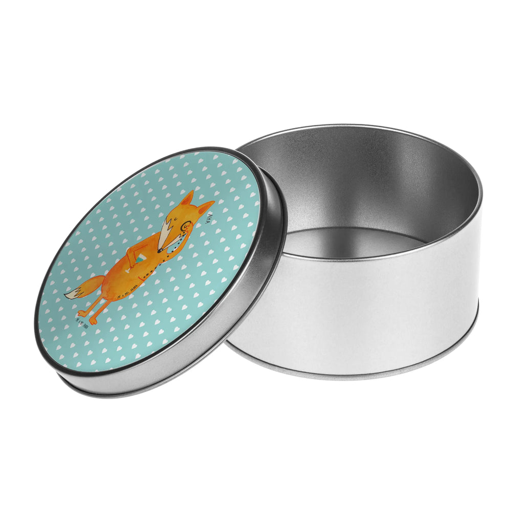 Blechdose rund Fuchs Lord Metalldose, Keksdose, Dose, Vorratsdose, Geschenkbox, Lunchbox, Aufbewahrungsbox, Vorratsdosen, Metallkiste, Metallbox, Metallboxen, Aufbewahrungskiste, Geschenkkiste, Blechdosen mit Deckel, Metallkiste mit Deckel, Vorratsdosen mit Deckel, Metall Dose, Fuchs, Füchse, tröstende Worte, Spruch lustig, Liebeskummer Geschenk, Motivation Spruch, Problemlösung