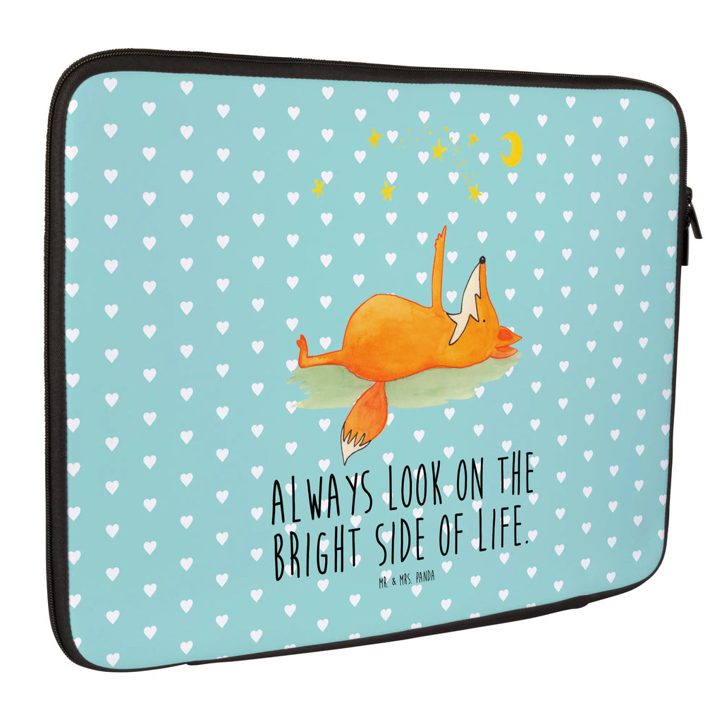 Notebook Tasche Fuchs Sterne Notebook Tasche, Laptop, Computertasche, Tasche, Notebook-Tasche, Notebook-Reisehülle, Notebook Schutz, Fuchs, Füchse, tröstende Worte, Spruch positiv, Spruch schön, Romantik, Always Look on the Bright Side of Life