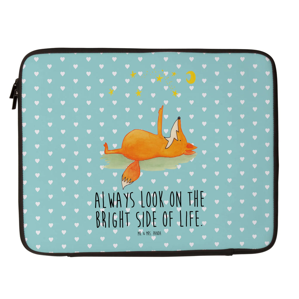 Notebook Tasche Fuchs Sterne Notebook Tasche, Laptop, Computertasche, Tasche, Notebook-Tasche, Notebook-Reisehülle, Notebook Schutz, Fuchs, Füchse, tröstende Worte, Spruch positiv, Spruch schön, Romantik, Always Look on the Bright Side of Life