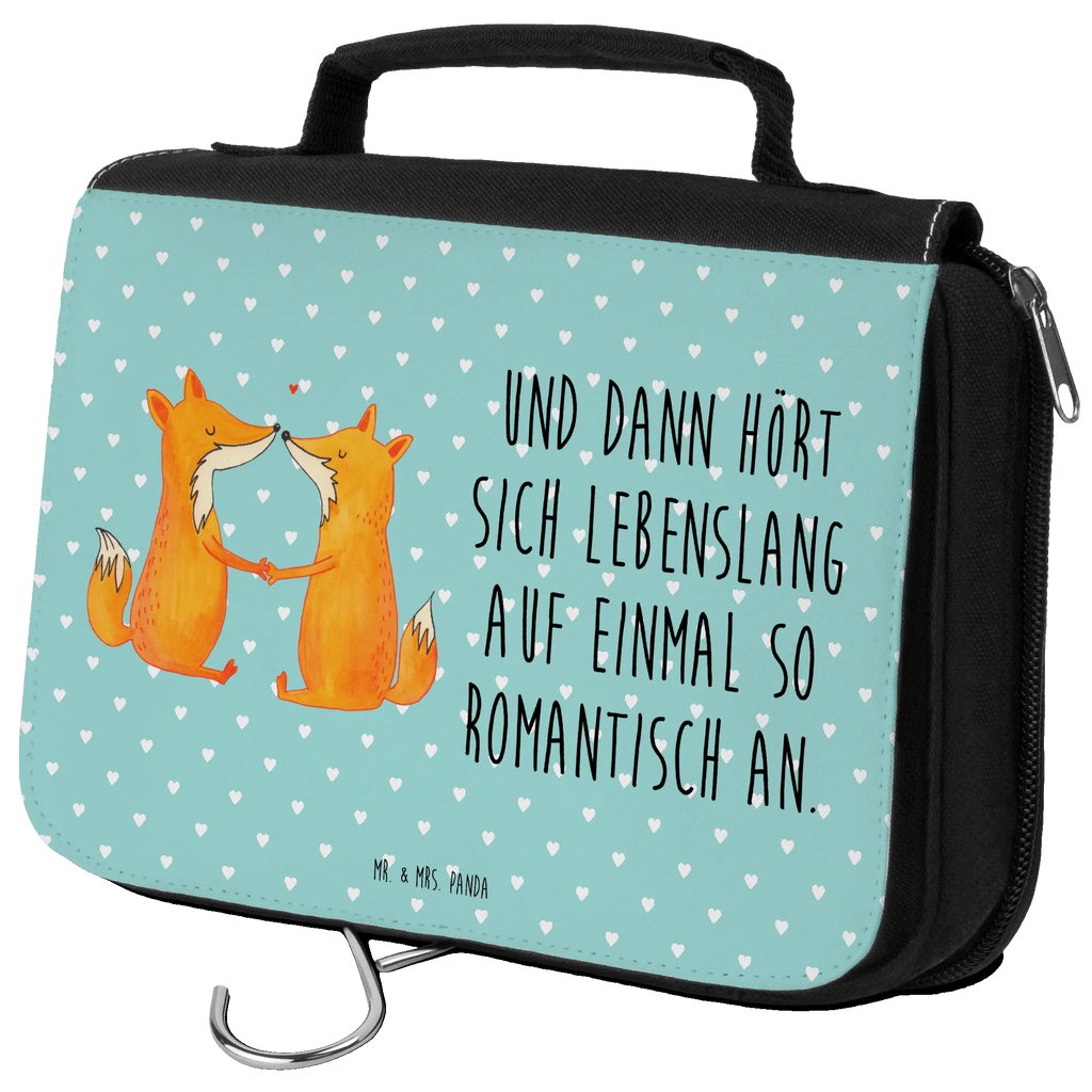 Kulturbeutel Füchse Liebe Kulturbeutel, Zum Aufhängen, Waschtasche, Kosmetiktasche, Damen, Herren, Aufbewahrungstasche, Schminktasche, Kosmetikbeutel, Organizer, Kulturtasche, Schminkutensil, Fuchs, Füchse, Fox, Liebe, Liebespaar, Paar, Partner, Freundin, Freund, Ehe, Verlobte, Ehemann, Ehefrau, Liebesbeweis