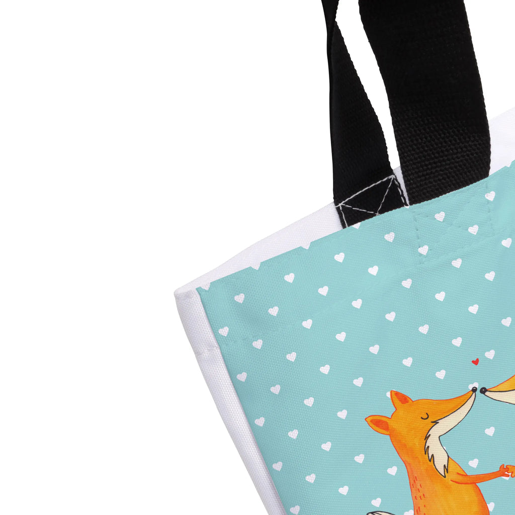 Shopper Füchse Liebe Beutel, Einkaufstasche, Tasche, Strandtasche, Einkaufsbeutel, Shopper, Schultasche, Freizeittasche, Tragebeutel, Schulbeutel, Alltagstasche, Fuchs, Füchse, Fox, Liebe, Liebespaar, Paar, Partner, Freundin, Freund, Ehe, Verlobte, Ehemann, Ehefrau, Liebesbeweis