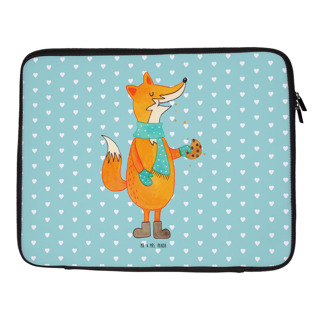 Notebook Tasche Fuchs Keks Notebook Tasche, Laptop, Computertasche, Tasche, Notebook-Tasche, Notebook-Reisehülle, Notebook Schutz, Fuchs, Füchse, Backen Spruch, Kekse, Winter, Weihnachtszeit, Plätzchen, Liebe, Küche Deko