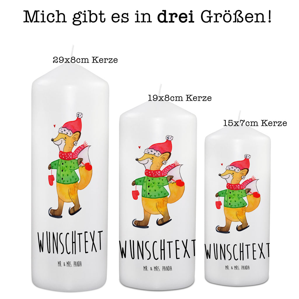 Personalisierte Kerze Fuchs  Schlittschuhe Kerze, Taufkerze, Kommunionskerze, Geburtstagskerze, Geschenk Kerze, Taufgeschenk Kerze, Kerze mit Druck, Besondere Kerze, Geschenkidee Kerze, Kerze für Kommunion, kerze personalisiert, personalisierte kerze, personalisierte kerzen, Winter, Weihnachten, Weihnachtsdeko, Nikolaus, Advent, Heiligabend, Wintermotiv, Weihnachtsmann, Weihnachtstage, Weihnachtsbaum, Tannenbaum, Weihnachtszeit