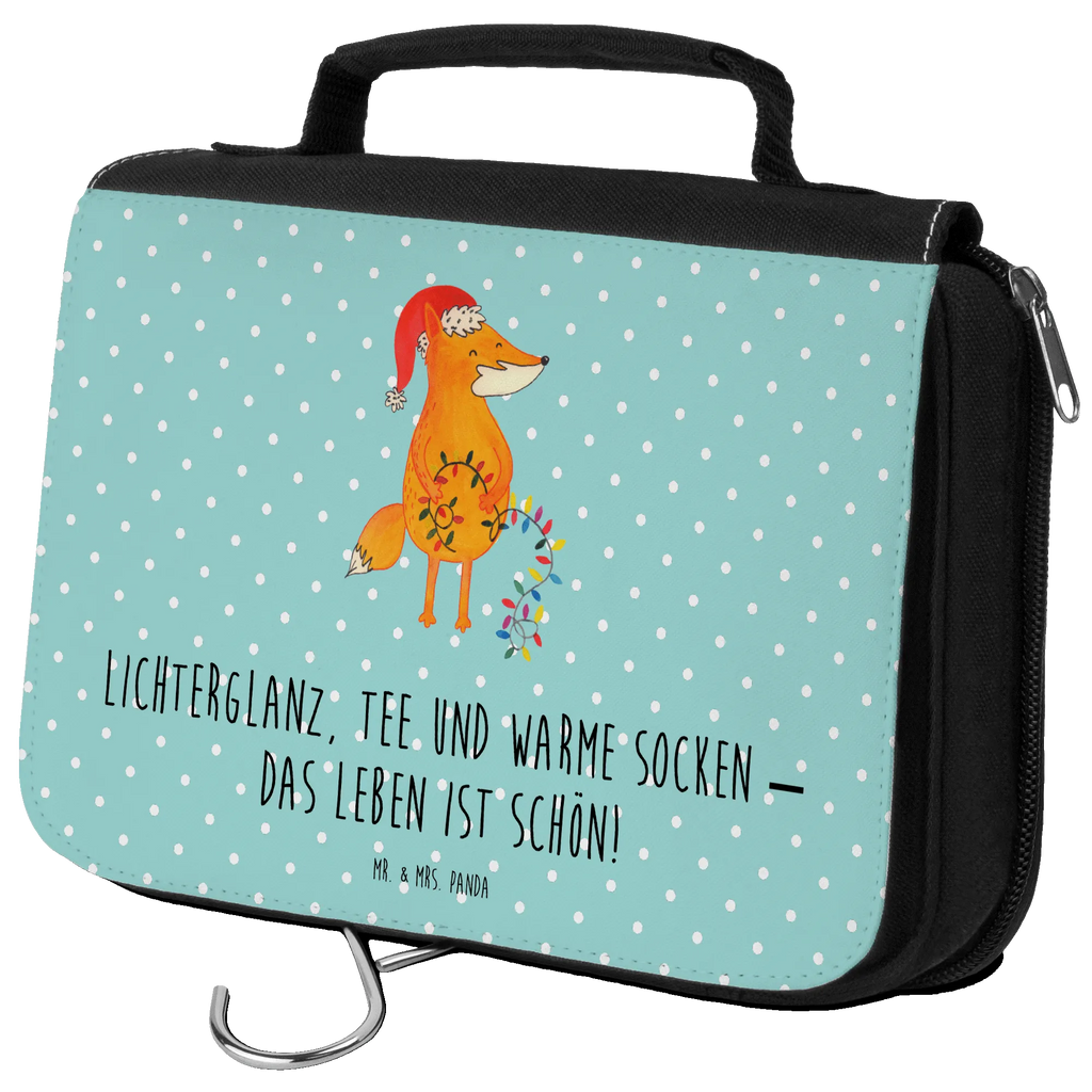 Kulturbeutel Fuchs Weihnachten Kulturbeutel, Zum Aufhängen, Waschtasche, Kosmetiktasche, Damen, Herren, Aufbewahrungstasche, Schminktasche, Kosmetikbeutel, Organizer, Kulturtasche, Schminkutensil, Winter, Weihnachten, Weihnachtsdeko, Nikolaus, Advent, Heiligabend, Wintermotiv, Fuchs, Füchse, Spruch schön, Geschenk Weihnachten, Weihnachtsmann, Weihnachtszeit