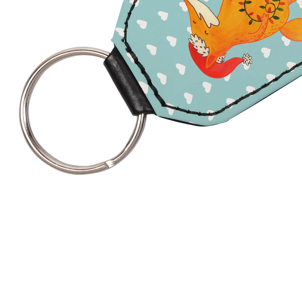 Rectangular key ring Fox Christmas Schlüsselanhänger, Anhänger, Taschenanhänger, Glücksbringer, Schutzengel, Winter, Weihnachten, Weihnachtsdeko, Nikolaus, Advent, Heiligabend, Wintermotiv, Fuchs, Füchse, Spruch schön, Geschenk Weihnachten, Weihnachtsmann, Weihnachtszeit