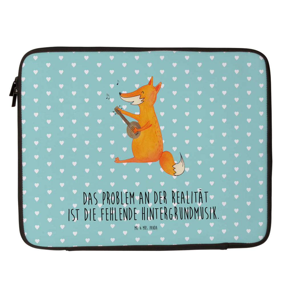 Notebook Tasche Fuchs Gitarre Notebook Tasche, Laptop, Computertasche, Tasche, Notebook-Tasche, Notebook-Reisehülle, Notebook Schutz, Fuchs, Füchse, Geschenk Musiker, Musik Spruch, Musikerin, Sänger, Sängerin, Gitarre