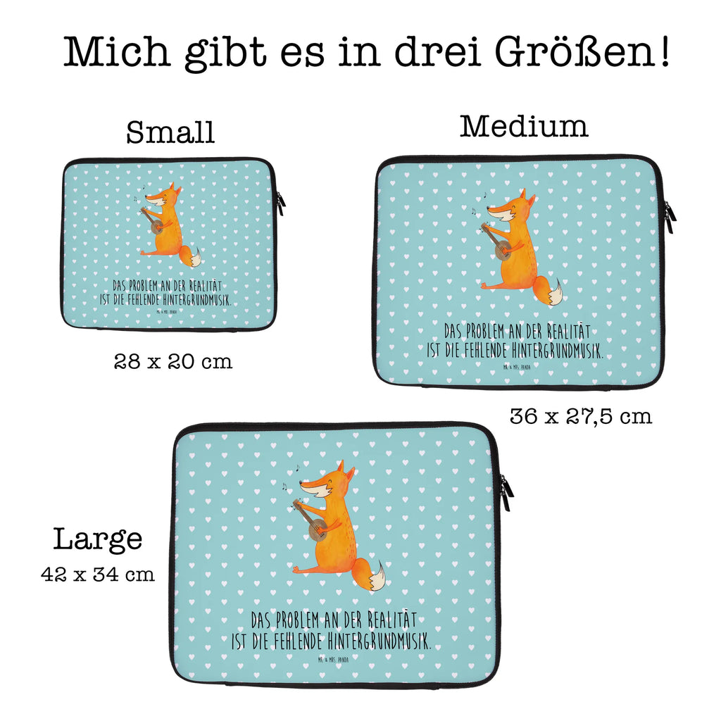 Notebook Tasche Fuchs Gitarre Notebook Tasche, Laptop, Computertasche, Tasche, Notebook-Tasche, Notebook-Reisehülle, Notebook Schutz, Fuchs, Füchse, Geschenk Musiker, Musik Spruch, Musikerin, Sänger, Sängerin, Gitarre