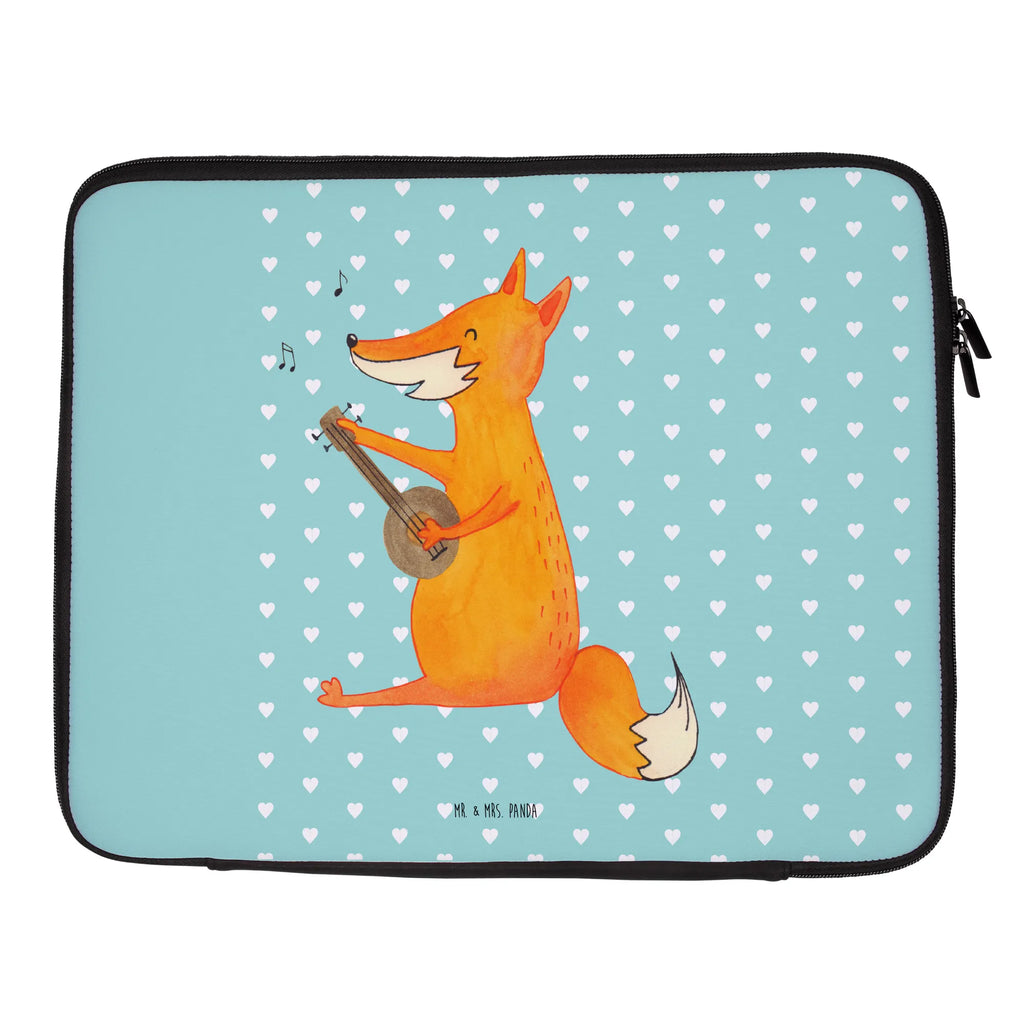 Notebook Tasche Fuchs Gitarre Notebook Tasche, Laptop, Computertasche, Tasche, Notebook-Tasche, Notebook-Reisehülle, Notebook Schutz, Fuchs, Füchse, Geschenk Musiker, Musik Spruch, Musikerin, Sänger, Sängerin, Gitarre