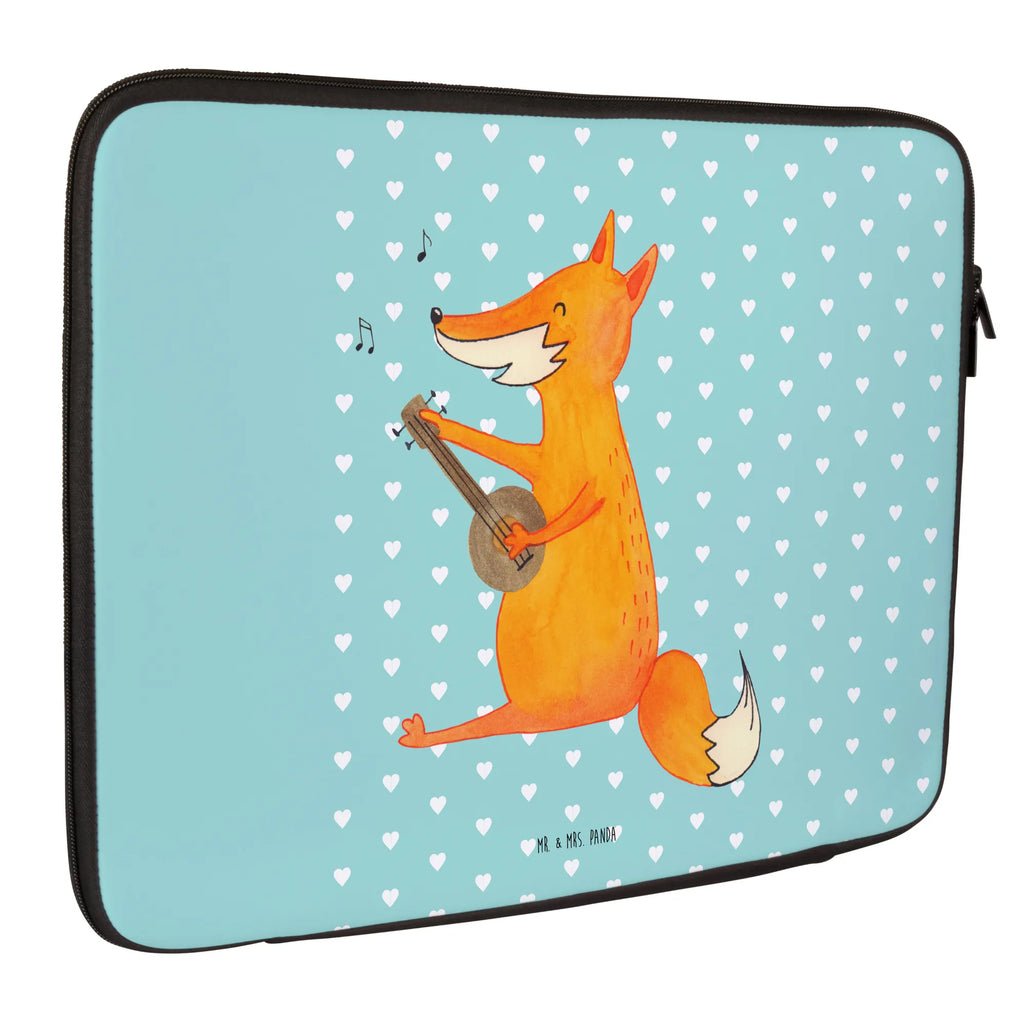 Notebook Tasche Fuchs Gitarre Notebook Tasche, Laptop, Computertasche, Tasche, Notebook-Tasche, Notebook-Reisehülle, Notebook Schutz, Fuchs, Füchse, Geschenk Musiker, Musik Spruch, Musikerin, Sänger, Sängerin, Gitarre