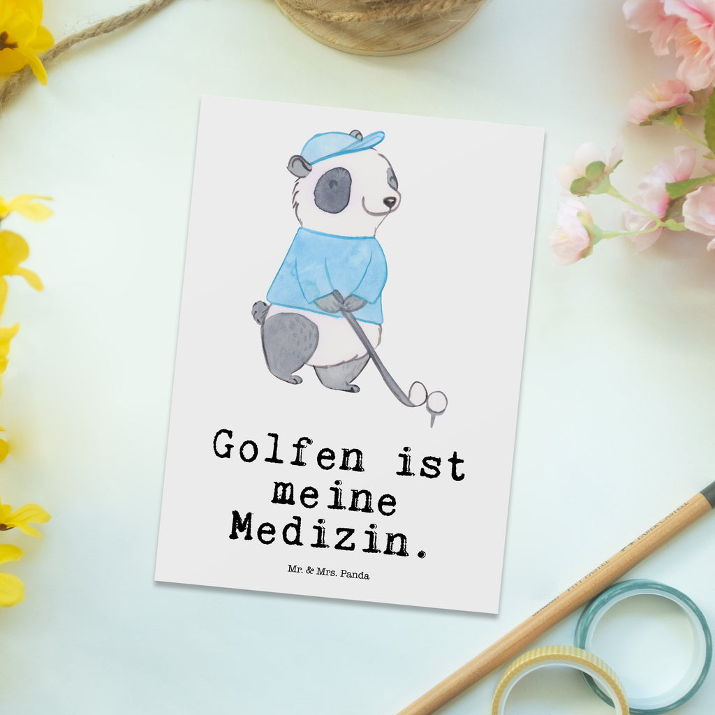 Postkarte Panda Golfen Medizin Postkarte, Karte, Geschenkkarte, Grußkarte, Einladung, Ansichtskarte, Geburtstagskarte, Einladungskarte, Dankeskarte, Ansichtskarten, Einladung Geburtstag, Einladungskarten Geburtstag, Geschenk, Sport, Sportart, Hobby, Schenken, Danke, Dankeschön, Auszeichnung, Gewinn, Sportler, Golfen, Golf spielen, Golfplatz, Golfturnier, Golf Verein