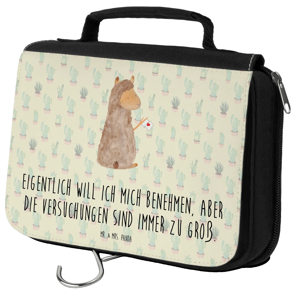 Kulturbeutel Alpaka Fahne Kulturbeutel, Zum Aufhängen, Waschtasche, Kosmetiktasche, Damen, Herren, Aufbewahrungstasche, Schminktasche, Kosmetikbeutel, Organizer, Kulturtasche, Schminkutensil, Alpaka, Lama, Alpakas, Lamas, Liebe