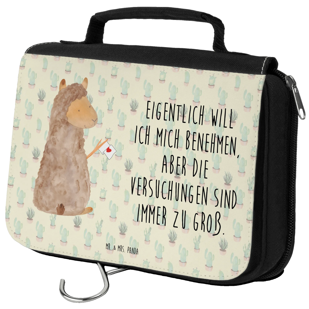 Kulturbeutel Alpaka Fahne Kulturbeutel, Zum Aufhängen, Waschtasche, Kosmetiktasche, Damen, Herren, Aufbewahrungstasche, Schminktasche, Kosmetikbeutel, Organizer, Kulturtasche, Schminkutensil, Alpaka, Lama, Alpakas, Lamas, Liebe