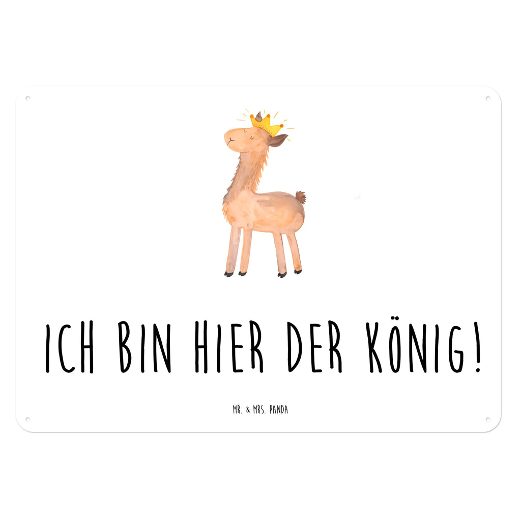 Blechschild Lama König Blechschild, Metallschild, Geschenk Schild, Schild, Magnet-Metall-Schild, Deko Schild, Wandschild, Wand-Dekoration, Türschild, Lama, Alpaka, Lamas, König, Königin, Freundin, Mama, Papa, Büro Kollege, Kollegin, Chef, Vorgesetzter, Abi, Abitur