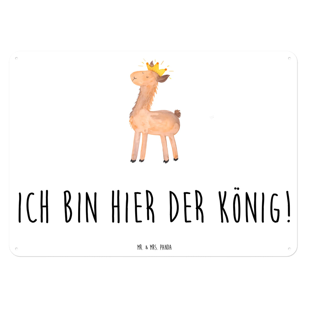 Blechschild Lama König Blechschild, Metallschild, Geschenk Schild, Schild, Magnet-Metall-Schild, Deko Schild, Wandschild, Wand-Dekoration, Türschild, Lama, Alpaka, Lamas, König, Königin, Freundin, Mama, Papa, Büro Kollege, Kollegin, Chef, Vorgesetzter, Abi, Abitur