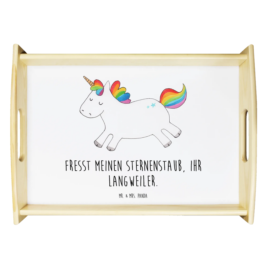 Serviertablett Einhorn Happy Serviertablett, Tablett, Holztablett, Küchentablett, Dekotablett, Frühstückstablett, Einhorn, Einhörner, Einhorn Deko, Pegasus, Unicorn, glücklich, fröhlich, Spaß, Freude, Lebensfreude, witzig, spannend, Lächeln, Lachen