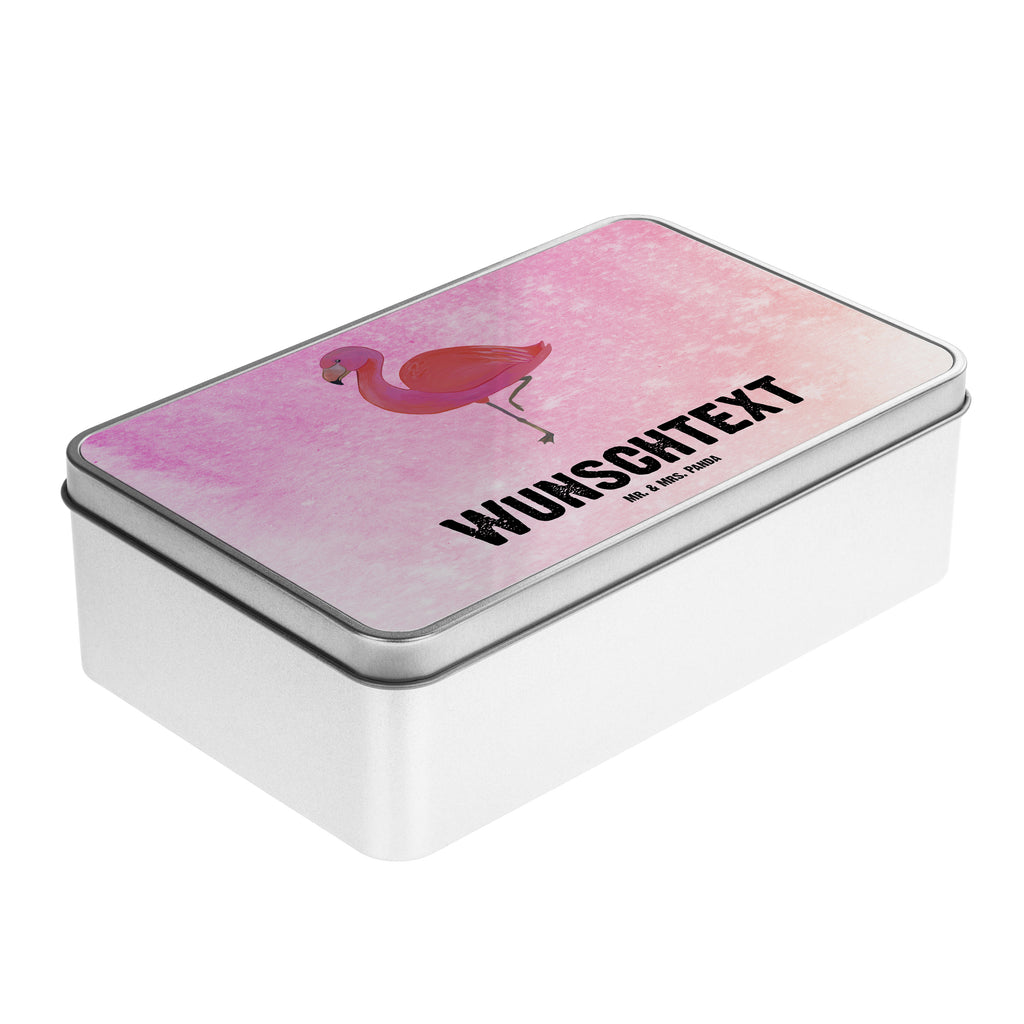 Personalisierte Metalldose Flamingo classic Personalisierte Metalldose, Dose mit Namen, Namensdose, Kiste mit Namen, Namenskiste, Flamingo, Einzigartig, Selbstliebe, Stolz, ich, für mich, Spruch, Freundin, Freundinnen, Außenseiter, Sohn, Tochter, Geschwister