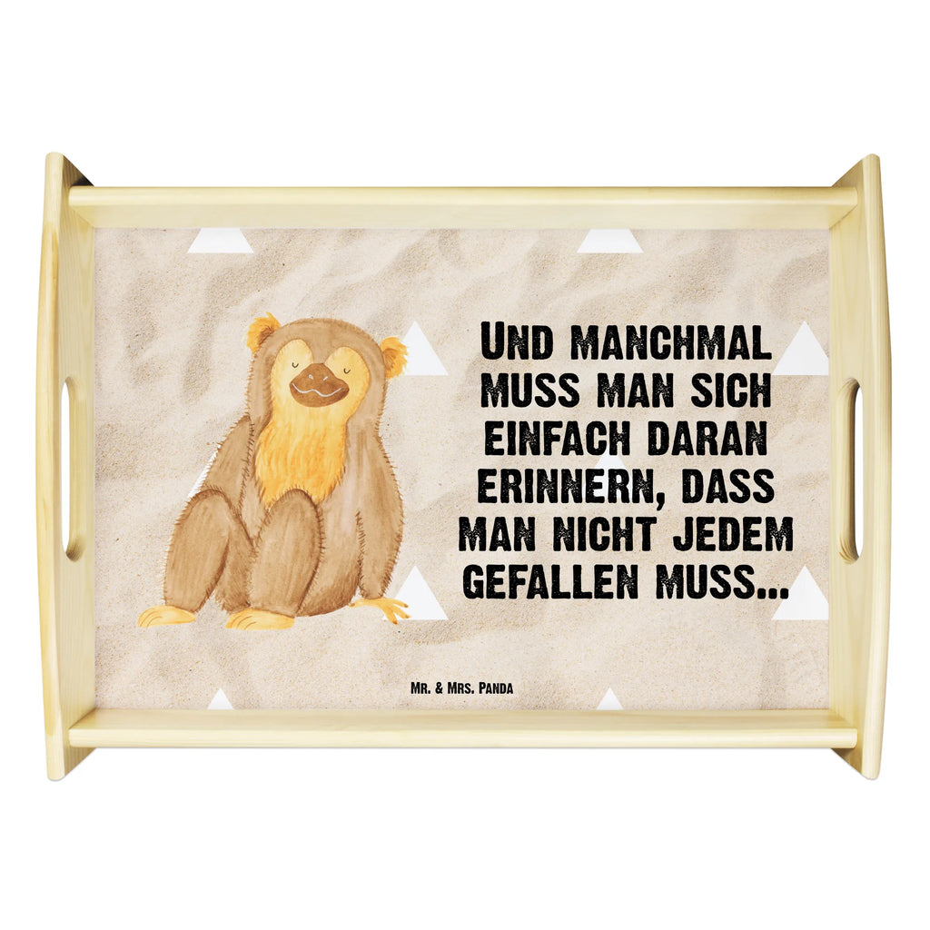 Serviertablett Affe Serviertablett, Tablett, Holztablett, Küchentablett, Dekotablett, Frühstückstablett, Afrika, Wildtiere, Affe, Äffchen, Affen, Selbstliebe, Respekt, Motivation, Selbstachtung, Liebe, Selbstbewusstsein, Selfcare