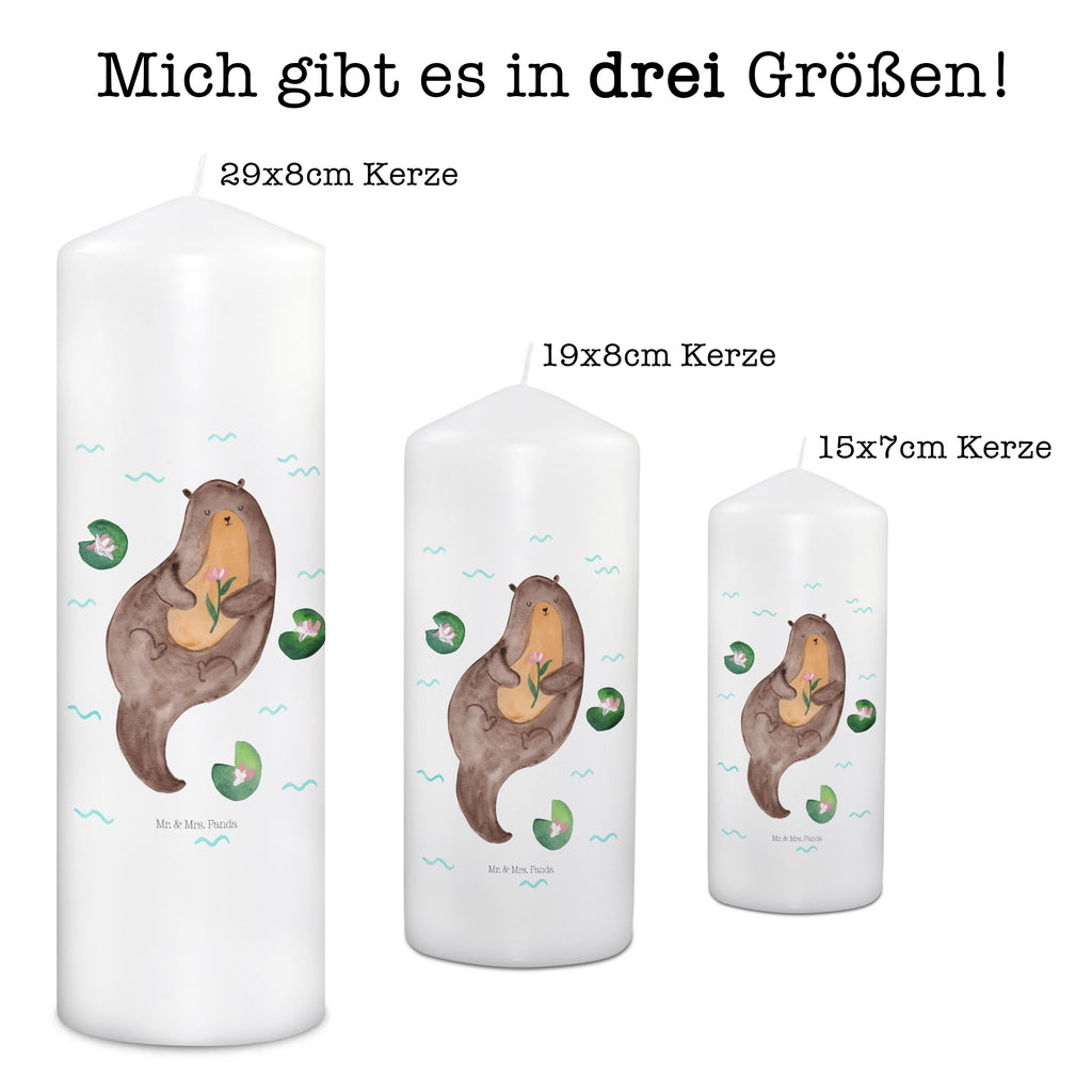 Kerze Otter Seerose Kerze, Taufkerze, Kommunionskerze, Geburtstagskerze, Geschenk Kerze, Taufgeschenk Kerze, Kerze mit Druck, Besondere Kerze, Geschenkidee Kerze, Kerze für Kommunion, Geburtstag Kerze, Kommunion Kerze, Otter, Fischotter, Seeotter, Otter Seeotter See Otter