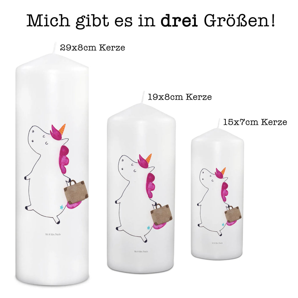 Kerze Einhorn Koffer Kerze, Taufkerze, Kommunionskerze, Geburtstagskerze, Geschenk Kerze, Taufgeschenk Kerze, Kerze mit Druck, Besondere Kerze, Geschenkidee Kerze, Kerze für Kommunion, Geburtstag Kerze, Kommunion Kerze, Einhorn, Einhörner, Einhorn Deko, Pegasus, Unicorn, unicorn, Koffer, Verreisen, Reise, Gepäck, Abenteuer, Erwachsen, Kind, albern, Spaß, lustig, witzig