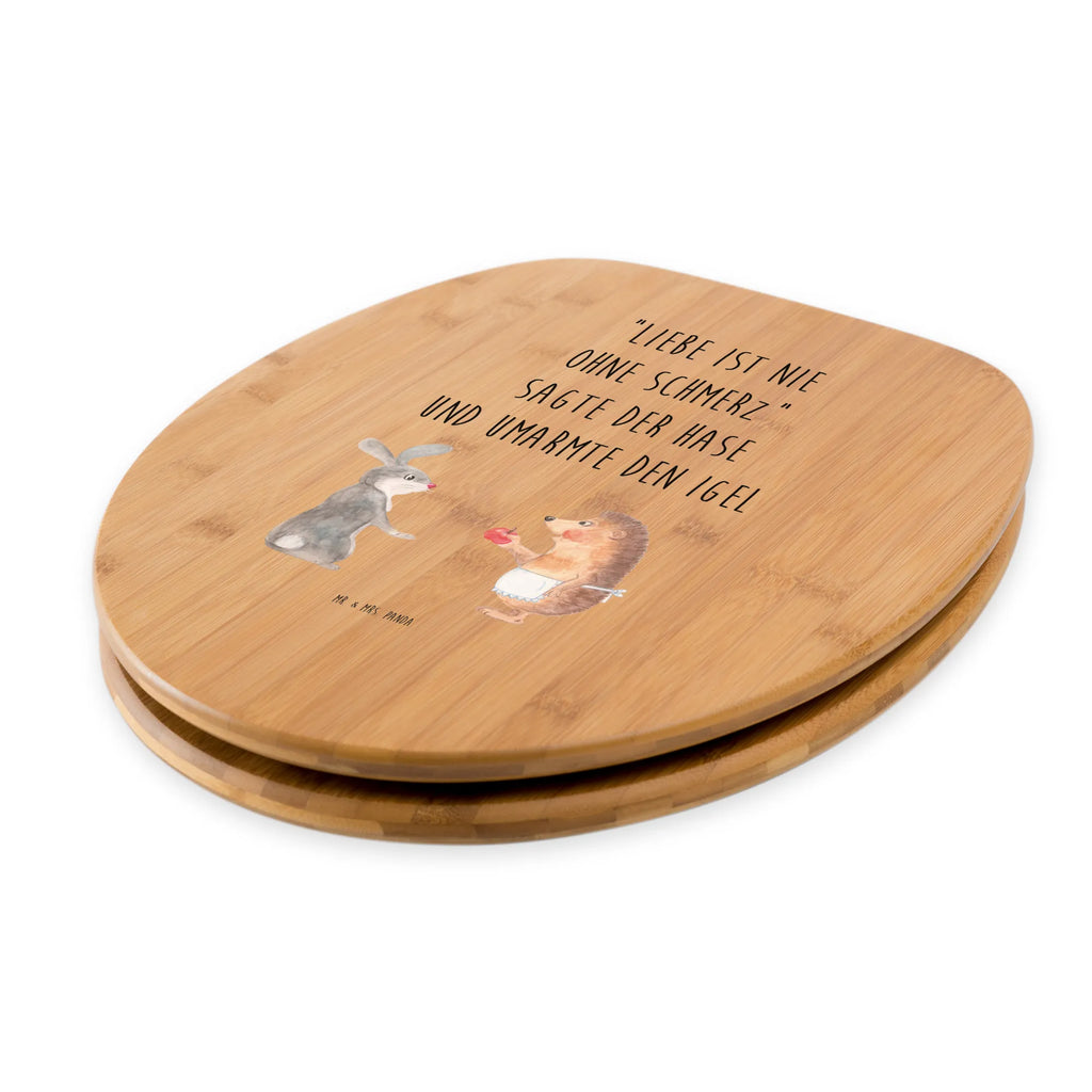 Motiv WC Sitz Hase Igel Klobrille, Klodeckel, Toilettendeckel, WC-Sitz, Toilette, Tiermotive, Gute Laune, lustige Sprüche, Tiere, Igel und Hase, Igel, Hase, Liebe Spruch, Liebeskummer Geschenk, Herzschmerz, Trösten, Trennungsschmerz, Spruch romantisch