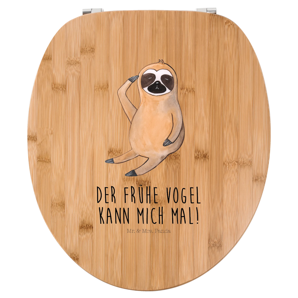 Motiv WC Sitz Faultier Vogel Klobrille, Klodeckel, Toilettendeckel, WC-Sitz, Toilette, Faultier, Faultier Geschenk, Faultier Deko, Faultiere, faul, Lieblingstier, Spinner, früher Vogel, der frühe Vogel, Frühaufsteher, Morgenmuffel, Vogel, Faultierwelt