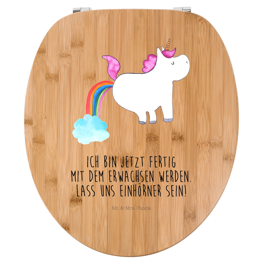 Motiv WC Sitz Einhorn Pupsen Klobrille, Klodeckel, Toilettendeckel, WC-Sitz, Toilette, Einhorn, Einhörner, Einhorn Deko, Unicorn, Pups, Regenbogen, Glitzer, Einhornpower, Erwachsenwerden, Spaß, lustig, Freundin