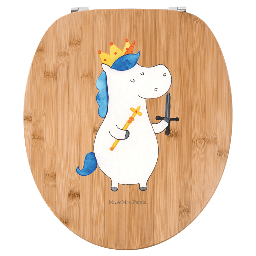 Motiv WC Sitz Einhorn König mit Schwert Klobrille, Klodeckel, Toilettendeckel, WC-Sitz, Toilette, Einhorn, Einhörner, Einhorn Deko, Pegasus, Unicorn, König, Ritter, Mittelalter