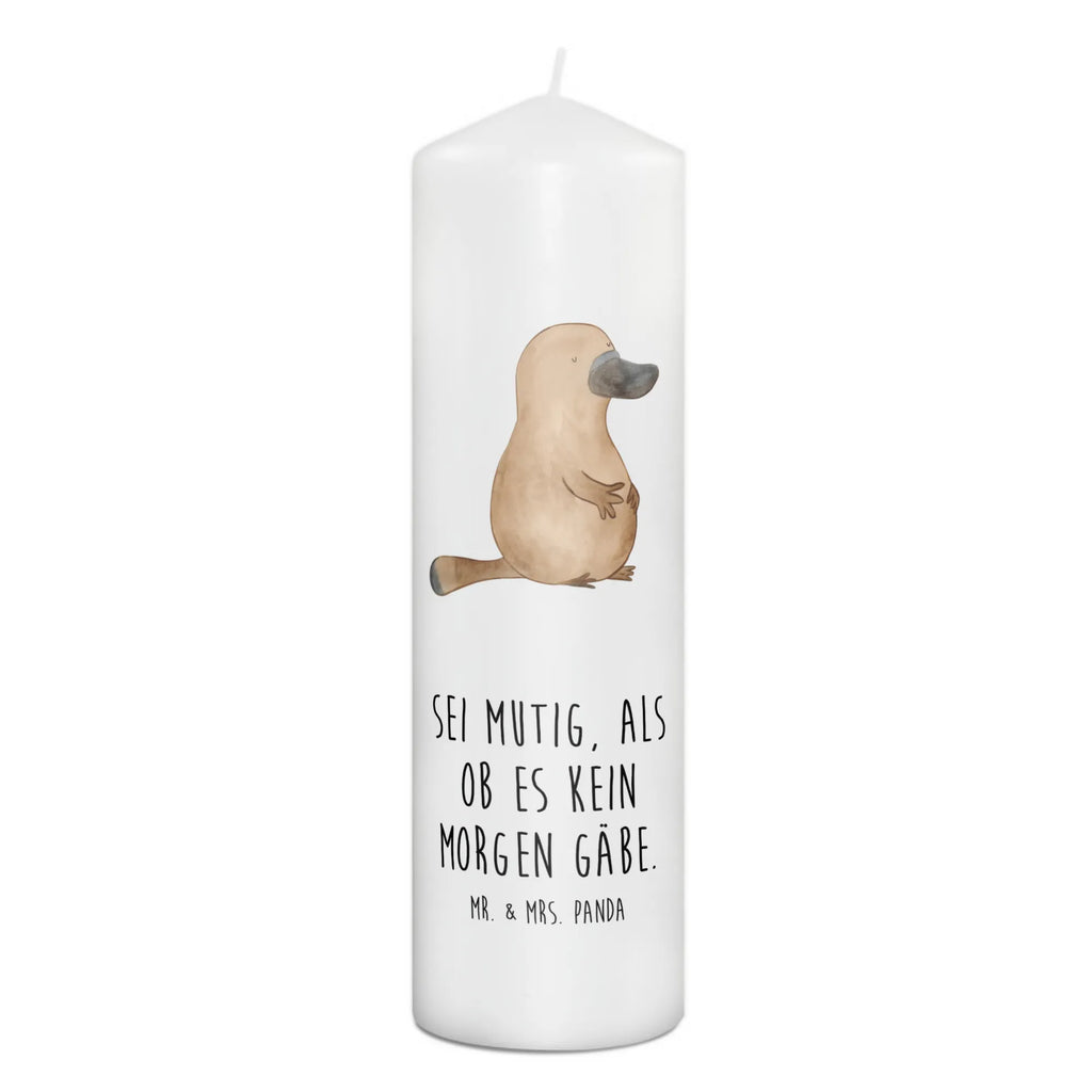 Candle platypus courage Kerze, Taufkerze, Kommunionskerze, Geburtstagskerze, Geschenk Kerze, Taufgeschenk Kerze, Kerze mit Druck, Besondere Kerze, Geschenkidee Kerze, Kerze für Kommunion, Geburtstag Kerze, Kommunion Kerze, Meerestiere, Meer, Urlaub, Schnabeltier, Mut, mutig, Lebensweisheit, Schnabeltiere, Motivation, Training, Büro, Arbeit, Neuanfang, Neustart, Weltreise, Raodtrip