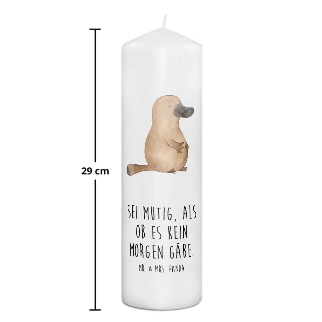 Candle platypus courage Kerze, Taufkerze, Kommunionskerze, Geburtstagskerze, Geschenk Kerze, Taufgeschenk Kerze, Kerze mit Druck, Besondere Kerze, Geschenkidee Kerze, Kerze für Kommunion, Geburtstag Kerze, Kommunion Kerze, Meerestiere, Meer, Urlaub, Schnabeltier, Mut, mutig, Lebensweisheit, Schnabeltiere, Motivation, Training, Büro, Arbeit, Neuanfang, Neustart, Weltreise, Raodtrip