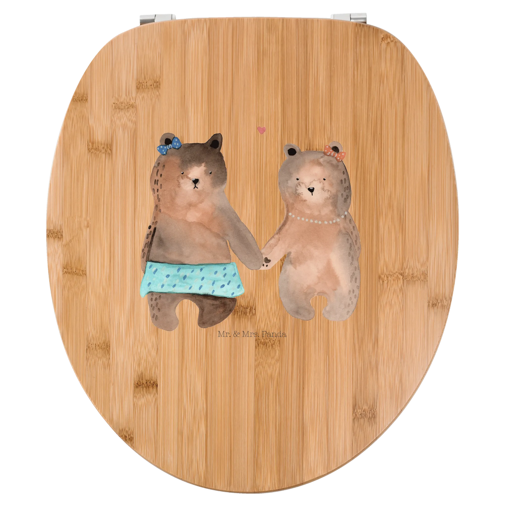 Motiv WC Sitz Bär Freundin Klobrille, Klodeckel, Toilettendeckel, WC-Sitz, Toilette, Bär, Teddy, Teddybär, Bär Freundin Beste Freund Liebe Liebesbeweis Verliebt Kumpel Kumpeliene