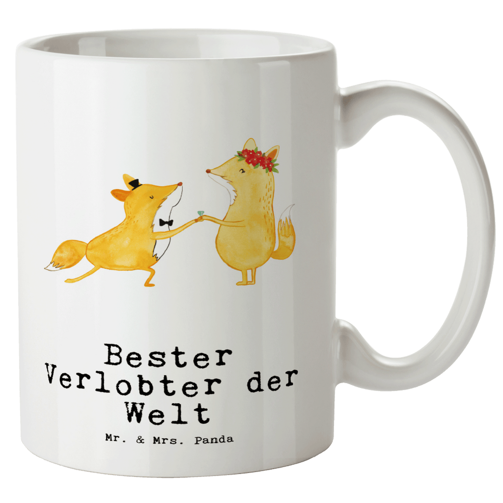 XL Tasse Fuchs Bester Verlobter der Welt XL Tasse, Große Tasse, Grosse Kaffeetasse, XL Becher, XL Teetasse, spülmaschinenfest, Jumbo Tasse, Groß, für, Dankeschön, Geschenk, Schenken, Geburtstag, Geburtstagsgeschenk, Geschenkidee, Danke, Bedanken, Mitbringsel, Freude machen, Geschenktipp, Verlobter, Verloben, Verlobung, Traummann, Mann, Freund, Ehemann, Zukünftiger, Hochzeit, Ehe