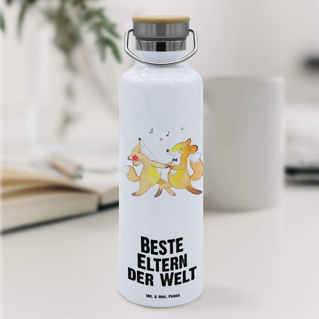 Trinkflasche Fuchs Beste Eltern der Welt Thermosflasche, Isolierflasche, Edelstahl, Trinkflasche, isoliert, Wamrhaltefunktion, Sportflasche, Flasche zum Sport, Sportlerflasche, für, Dankeschön, Geschenk, Schenken, Geburtstag, Geburtstagsgeschenk, Geschenkidee, Danke, Bedanken, Mitbringsel, Freude machen, Geschenktipp, Eltern, Mama, Papa, Erzeuger, Mami, Papi, Familie, Elternpaar, Mama und Papa