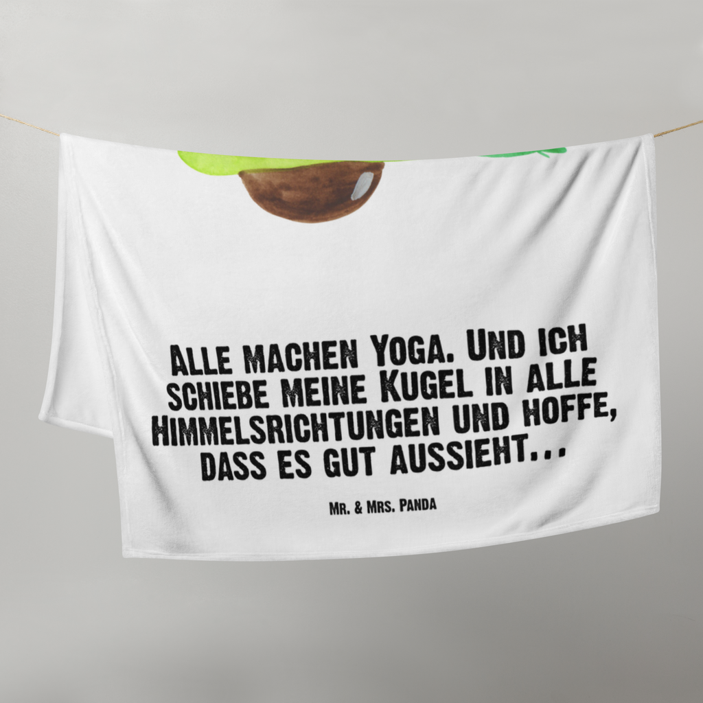 Babydecke Avocado Yoga Babydecke, Babygeschenk, Geschenk Geburt, Babyecke Kuscheldecke, Krabbeldecke, Avocado, Veggie, Vegan, Gesund, Avocado Yoga Vegan