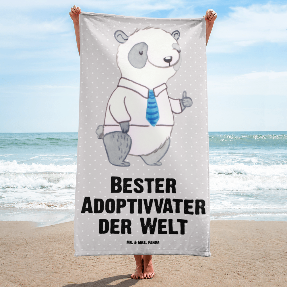 XL Badehandtuch Panda Bester Adoptivvater der Welt Handtuch, Badetuch, Duschtuch, Strandtuch, Saunatuch, für, Dankeschön, Geschenk, Schenken, Geburtstag, Geburtstagsgeschenk, Geschenkidee, Danke, Bedanken, Mitbringsel, Freude machen, Geschenktipp, Adoptiv vater, Adoption, adoptiert, Adoptivvater